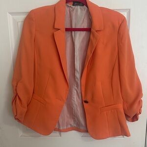 Orange Blazer Jacket